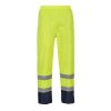 Portwest H444 Hi-Vis Classic Contrast jól láthatósági esőnadrág - Narancs/ Navy