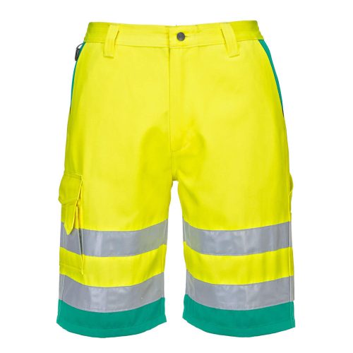Portwest L043 Hi-Vis jól láthatósági rövidnadrág -  Narancs/Navy