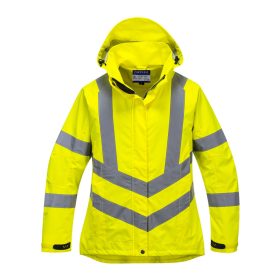   Portwest LW70 Hi-Vis női vízálló jól láthatósági munkavédelmi esőkabát - Sárga