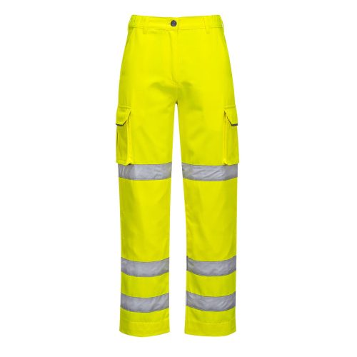 Portwest LW71 női Texpel bevonatú jól láthatósági munkavédelmi nadrág - Sárga 
