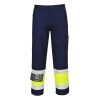 Portwest MV26 Hi-Vis lángálló jól láthatósági munkavédelmi nadrág - Sárga/Navy