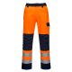 Portwest MV36 Modaflame RIS lángálló jól láthatósági munkavédelmi nadrág - Narancs/Navy