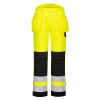 Portwest PW242 Hi-Vis Holster jól láthatósági lengőzsebes munkásnadrág - Narancs-Fekete