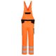 Portwest PW244 Hi-Vis jól láthatósági munkavédelmi kantáros nadrág - Narancs-Fekete
