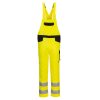 Portwest PW244 Hi-Vis jól láthatósági munkavédelmi kantáros nadrág - Narancs-Fekete