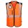 Portwest PW309 Hi-Vis Executive jól láthatósági munkavédelmi mellény - Narancs/Fekete 