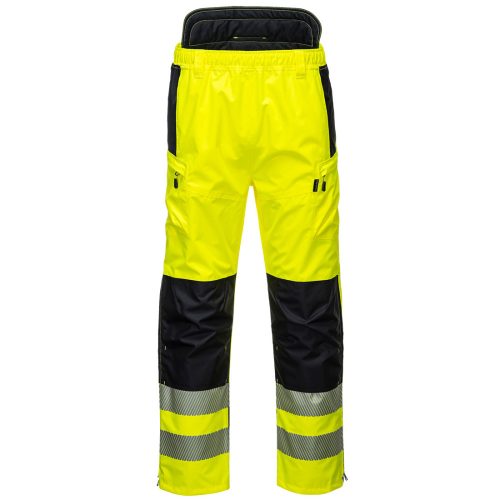 Portwest PW342 Hi-Vis Extreme vízálló jól láthatósági munkavédelmi nadrág - Narancs/ Fekete