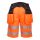 Portwest PW343 Hi-Vis Holster fényvisszaverős lengőzsebes munkavédelmi rövidnadrág - Narancs/Fekete
