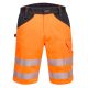 Portwest PW348 Hi-Vis fényvisszaverős munkavédelmi rövidnadrág - Narancs/ Fekete