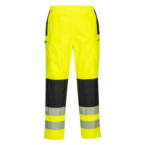 Portwest PW386 Hi-Vis női vízálló jól láthatósági munkavédelmi esőnadrág - Narancs/ Fekete