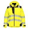 Portwest PW389 Hi-Vis női vízálló jól láthatósági munkavédelmi esőkabát -  Narancs/Fekete
