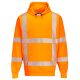 Portwest R477 Hi-Vis RWS kapucnis jól láthatósági munkavédelmi pulóver - Narancs  