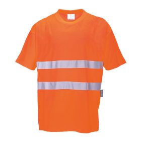   Portwest S172 Hi-Vis Cotton Comfort jól láthatósági munkavédelmi póló - Narancs