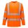 Portwest S178 Hi-Vis vasúti jól láthatósági munkavédelmi hosszú ujjú póló - Narancs