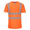 Portwest S179 Hi-Vis rövid ujjú jól láthatósági munkavédelmi póló - Narancs