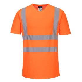   Portwest S179 Hi-Vis rövid ujjú jól láthatósági munkavédelmi póló - Narancs