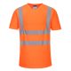 Portwest S179 Hi-Vis rövid ujjú jól láthatósági munkavédelmi póló - Narancs