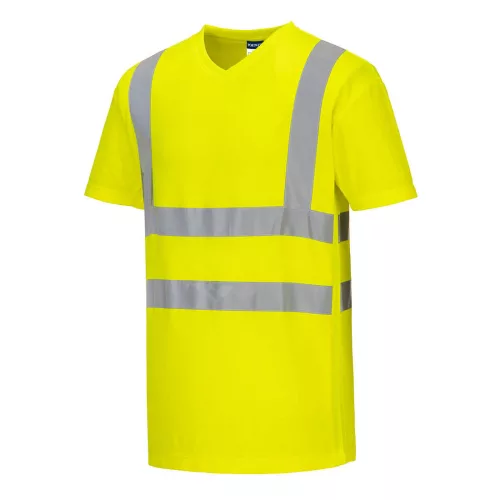 Portwest S179 Hi-Vis rövid ujjú jól láthatósági munkavédelmi póló - Narancs