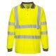 Portwest S277 Hi-Vis vasúti jól láthatósági munkavédelmi hosszú ujjú pólóing - Sárga