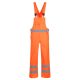 Portwest S388 Hi-Vis vízálló jól láthatósági munkavédelmi kantáros nadrág - Narancs