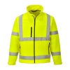 Portwest S424 Hi-Vis vízálló jól láthatósági munkavédelmi softshell dzseki - Narancs