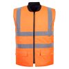 Portwest S469 Hi-Vis vízálló kifordítható jól láthatósági munkavédelmi mellény - Narancs