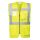 Portwest S476 Hi-Vis Berlin Executive vasúti jól láthatósági munkavédelmi mellény - Sárga