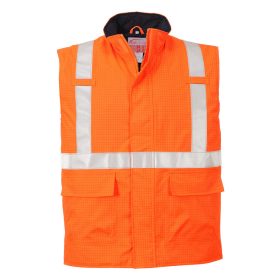   Portwest S776 Bizflame Rain Hi-Vis lángálló antisztatikus jól láthatósági munkavédelmi mellény - Narancs
