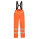 Portwest S781 Bizflame Rain Hi-Vis bélelt antisztatikus jól láthatósági munkavédelmi kantáros nadrág - Narancs