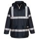 Portwest S785 Bizflame Rain lángálló antisztatikus fényvisszaverős munkavédelmi esőkabát - Navy