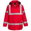 Portwest S785 Bizflame Rain lángálló antisztatikus fényvisszaverős munkavédelmi esőkabát - Navy
