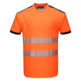   Portwest T181 Hi-Vis jól láthatósági póló - Narancs/Fekete