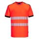 Portwest T181 Hi-Vis jól láthatósági póló - Piros/Fekete