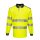 Portwest T184 Hi-Vis vasúti jól láthatósági munkavédelmi hosszú ujjú pólóing - Sárga/Fekete
