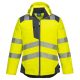Portwest T400 Hi-Vis vízálló jól láthatósági munkavédelmi télikabát - Sárga/Szürke