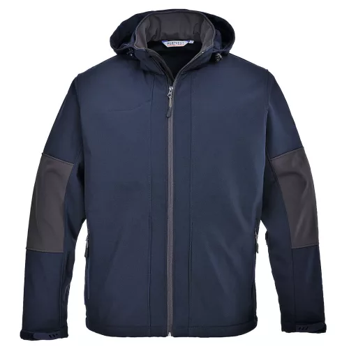 Portwest TK53 vízálló kapucnis softshell munkavédelmi dzseki - Fekete
