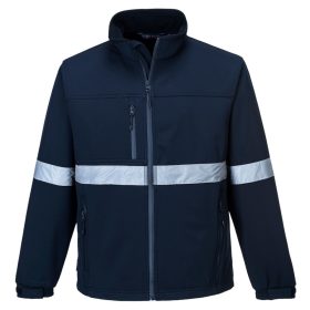   Portwest TK54 Iona vízálló fényvisszaverős softshell munkavédelmi dzseki - Navy