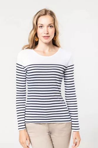 Kariban KA386 NŐI HOSSZÚ UJJÚ BRETON CSÍKOS FELSŐ XL