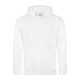 Just Hoods AWJH001 College pamut kapucnis pulóver - Arctic White