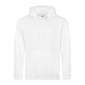   Just Hoods AWJH001 College pamut kapucnis pulóver - Arctic White