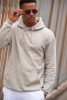 Just Hoods AWJH001 College pamut kapucnis pulóver - Arctic White