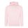 Just Hoods AWJH001 College pamut kapucnis pulóver - Baby Pink