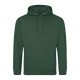 Just Hoods AWJH001 College pamut kapucnis pulóver - Bottle Green