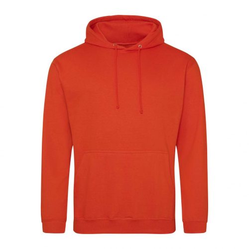 Just Hoods AWJH001 College pamut kapucnis pulóver - Burnt Orange