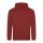 Just Hoods AWJH001 College pamut kapucnis pulóver - Brick Red