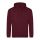 Just Hoods AWJH001 College pamut kapucnis pulóver - Burgundy