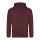 Just Hoods AWJH001 College pamut kapucnis pulóver - Burgundy Smoke