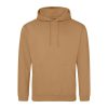 Just Hoods AWJH001 College pamut kapucnis pulóver - Caramel Latte