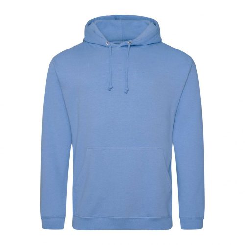 Just Hoods AWJH001 College pamut kapucnis pulóver - Cornflower Blue  