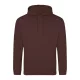 Just Hoods AWJH001 College pamut kapucnis pulóver - Chocolate Fudge Brownie  